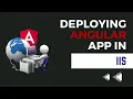 How to deploy angular app to local iis server