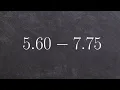 Learn how to subtract a smaller decimal from a larger decimal