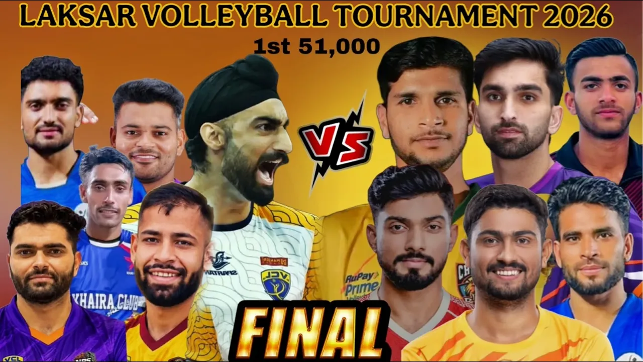 Final Azamgarh vs Punjab match Laksar Matches volleyball tournament 2026 #volleyball