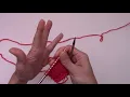 DO - how to knit the knit stitch using the continental technique - continental knitting