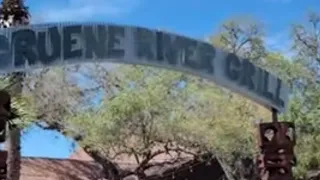 Gruene River Grill restaurant in New Braunfels full review Menu plates restaurant layout