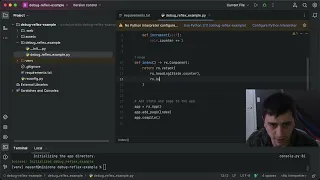 Debugging a Reflex project in PyCharm