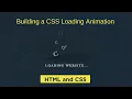 CSS Loading Spinner CSS Loader Animation