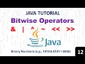Java Bitwise Operators AND OR XOR NOT Shift Operations Java Programming Tutorial