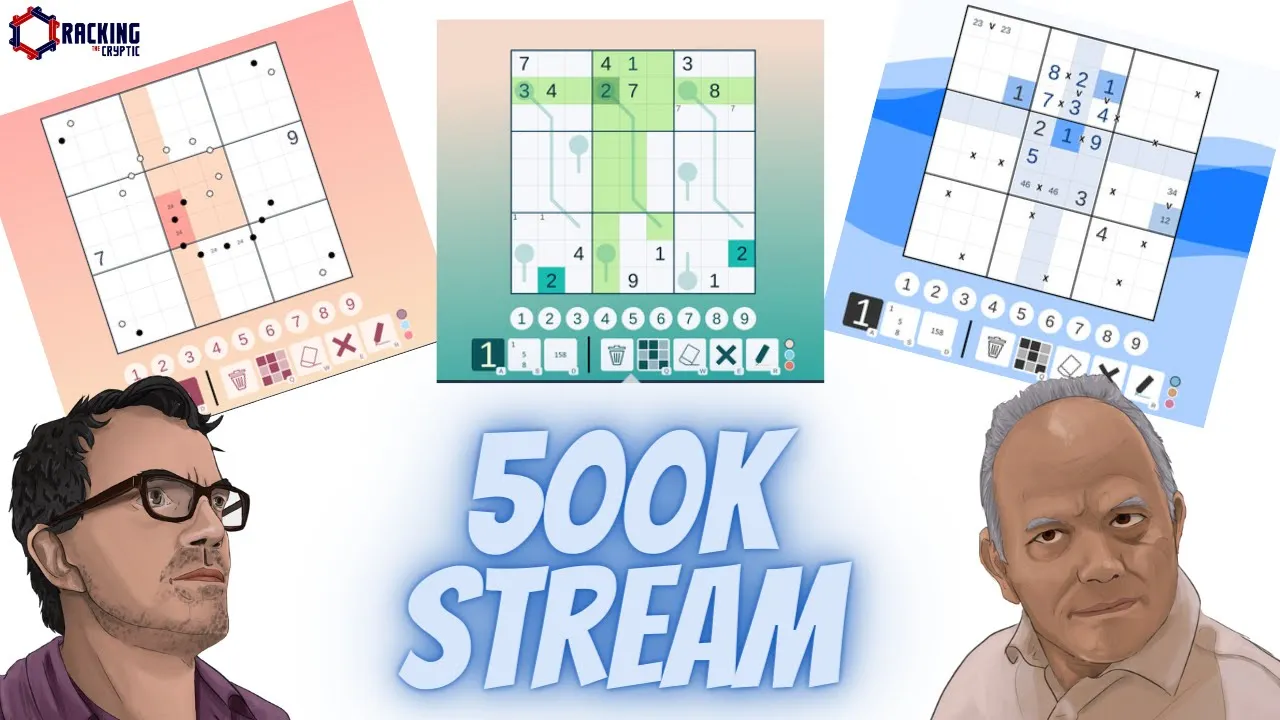 Simon & Mark Solve Sudokus Live: Our "500k Special" Puzzles
