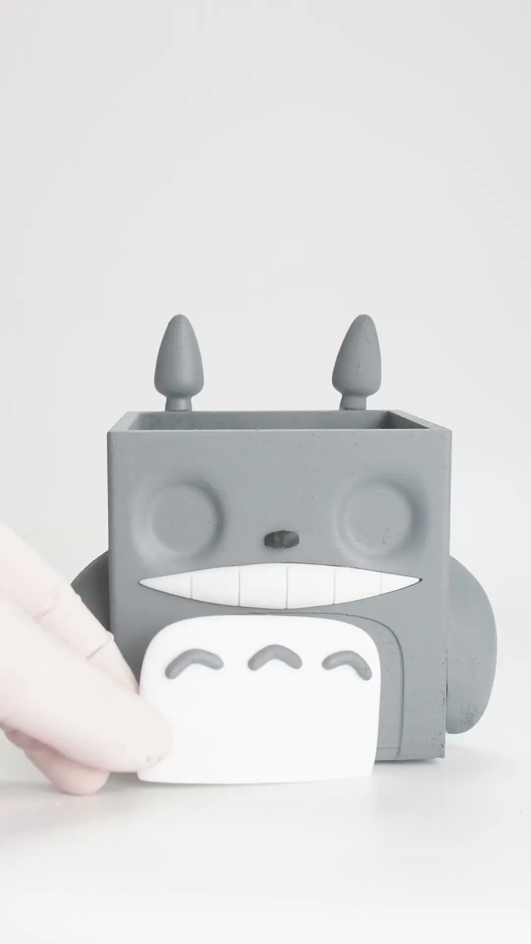 Totoro Pixel Storage Box and Planter (Gridfinity Compatible!)