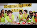 Tricking 25 People into Building our Couch by Throwing a Construction themed Halloween Party