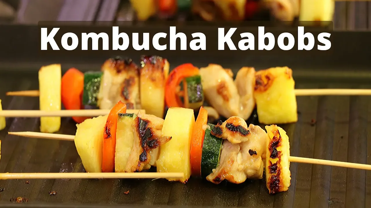 Delicious  Chicken Kabobs Marinated With Kombucha   Rockin Robin Cooks