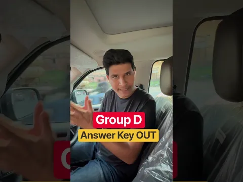Group D 🔥 Answer Key OUT