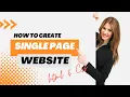 How to create single page scrolling website using html css