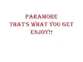 that's what you get paramore with lyrics