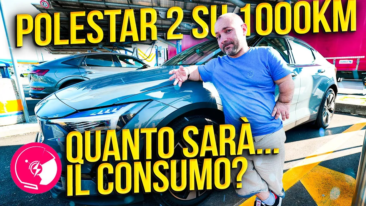Polestar 2 su 1000km in AUTOSTRADA ... Quante FERMATE a 130?