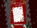 Letter to Santa Printable
