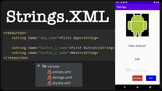 Strings XML Android Studio Tutorial 2020 Android App Development How to Save Strings Other Class