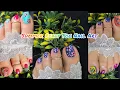 Step-by-step Foot Nail Art Tutorial Salon Style Toe Nail Art at Home