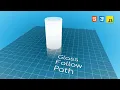 Javascript 3D Object with SVG Path Motion on Glass without Frameworks jmc23id