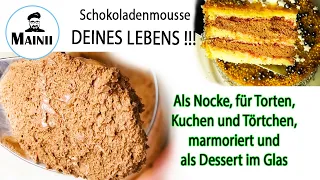 Mousse au Chocolate - klassische Schoko Mousse ohne Sahne - Chocolate Mousse - von Kuchenfee. 