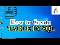 How to Create Table in SQL In Urdu