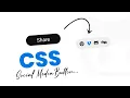 How To Make Social Media Share Button With Cool Effect In Pure CSS DesignTorch