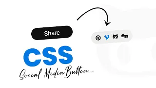 How To Make Social Media Share Button With Cool Effect In Pure CSS DesignTorch