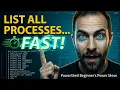 Windows PowerShell for Beginners List Running Processes Fast