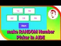 How to make Random Number picker In AIDE Young Mind