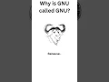 Why is GNU called GNU