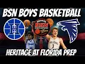 BSN BOYS BASKETBALL HERITAGE PANTHERS 5 6 AT FLORIDA PREP FALCONS 7 3
