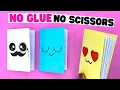 How to make ONLY PAPER diy MINI NOTEBOOK origami notebook