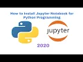 How to install and setup Jupyter Notebook for programming in Python in Windows 7 - 2020