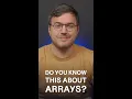 Do You Know This about JavaScript Arrays