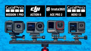GoPro Mission 1 Pro vs DJI Action 6 vs Insta360 Ace Pro 2 vs HERO13