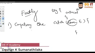 Finally block in Exception Handling - Java Explained in Sinhala