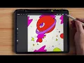 Procreate Color Drop with Reference Layer
