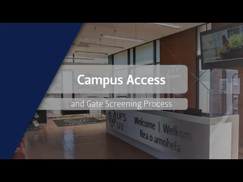 Download MP3 UFS Return to Campus 2022 - Campus Access and Gate Screening Process