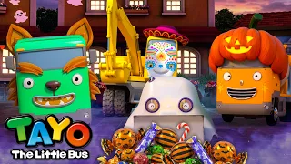 Halloween Manis Manis! Lagu Permen Kendaraan Berat | Lagu Halloween Anak | Tayo Bahasa Indonesia