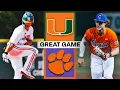 Miami vs Clemson TIGHT ALL THE WAY Game 2 2026 ACC College Baseball Highlights