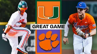 Miami vs Clemson TIGHT ALL THE WAY Game 2 2026 ACC College Baseball Highlights