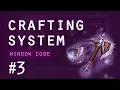 Crafting System Unity - Crafting Window Code