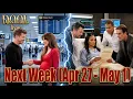 Days of our lives Next Week Apr 27 - May 1 Jeremy s Cruel Trap Stefano s Will Causes Chaos