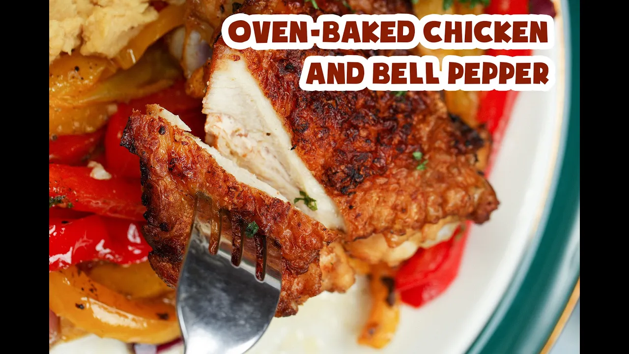Oven-baked Chicken and Bell Pepper