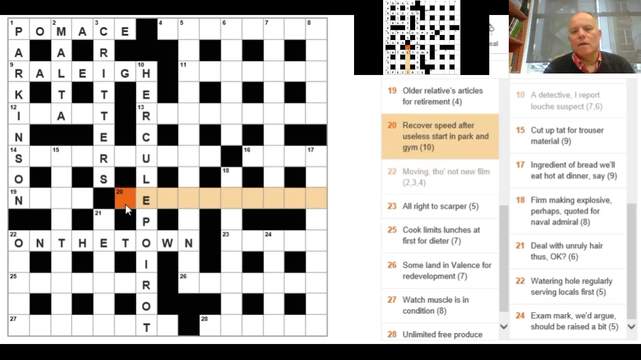 Solving the Times crossword on 6th Oct