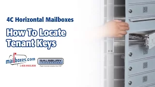 Mailboxes com How to Locate Tenant Keys for 4C Horizontal Mailboxes