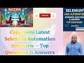Capgemini Selenium Automation Interview Questions Answers Crack Your Next Interview