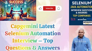 Capgemini Selenium Automation Interview Questions Answers Crack Your Next Interview