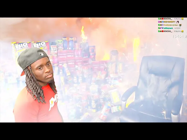 Kai Cenat's room gets blown up with MrBeast... *Age-Restricted*