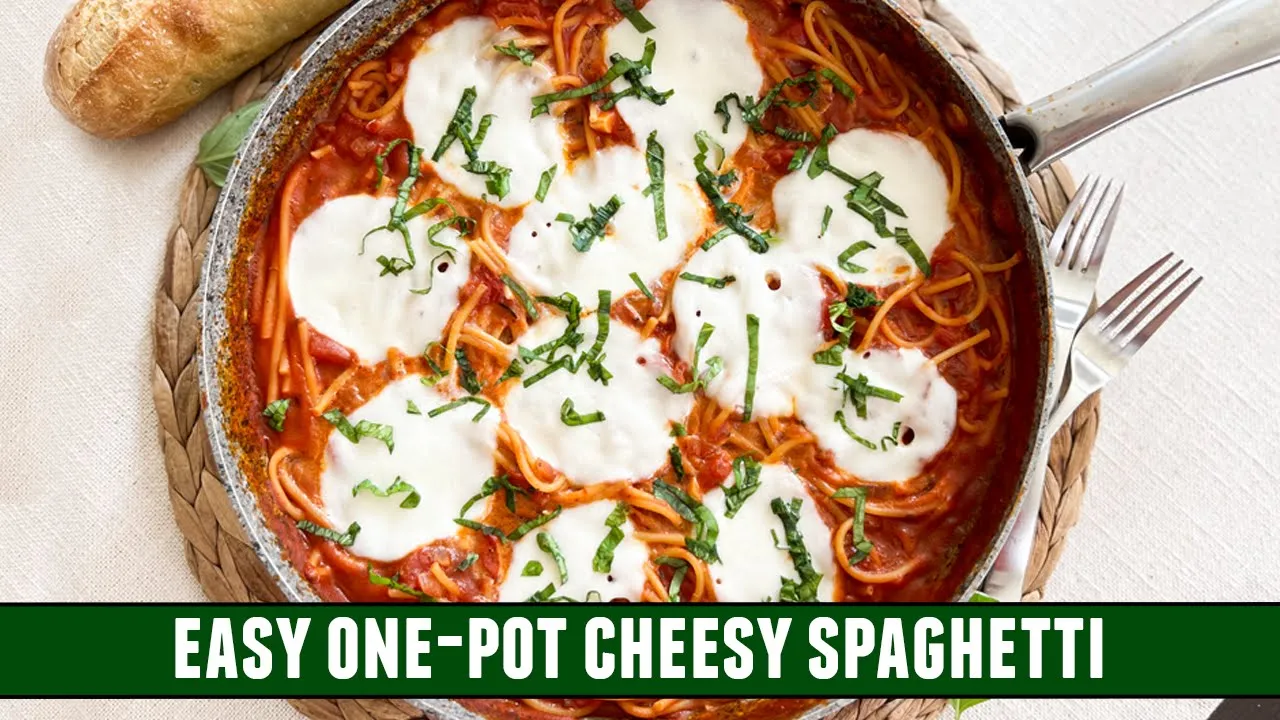 EASY One-Pot Cheesy Spaghetti   Delicious 30 Minute Pasta Recipe