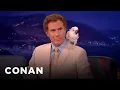Download Lagu Will Ferrell Refuses To Discuss The Bird On His Shoulder | CONAN on TBS