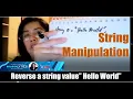 String Manipulation - Reverse a string value Hello World i