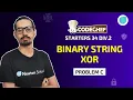 Binary String XOR Codechef Starters 34 Div2 Problem C